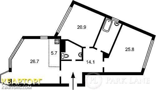 продам 3-комнатную квартиру. Киев,   Ломоносова - фото 2