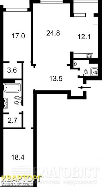 Sell 3-room apartment. Киев, Драгомирова — photo 10
