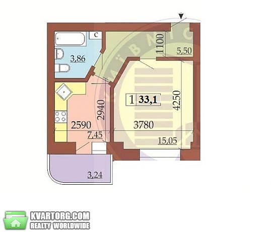 Sell 1-room apartment. Киев,  Дубинина — photo 2
