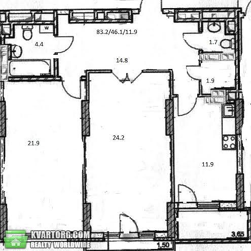 Sell 2-room apartment. Киев, Навои пр — photo 2