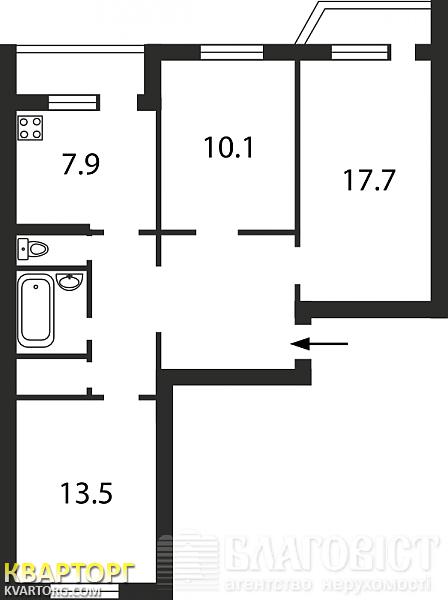 Sell 3-room apartment. Киев,  Вербицького Архітектора, — photo 2