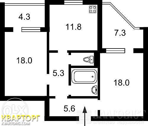 Sell 2-room apartment. Киев,  Лисковская — photo 2