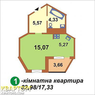 Sell 1-room apartment. Киев, Милославская — photo 6