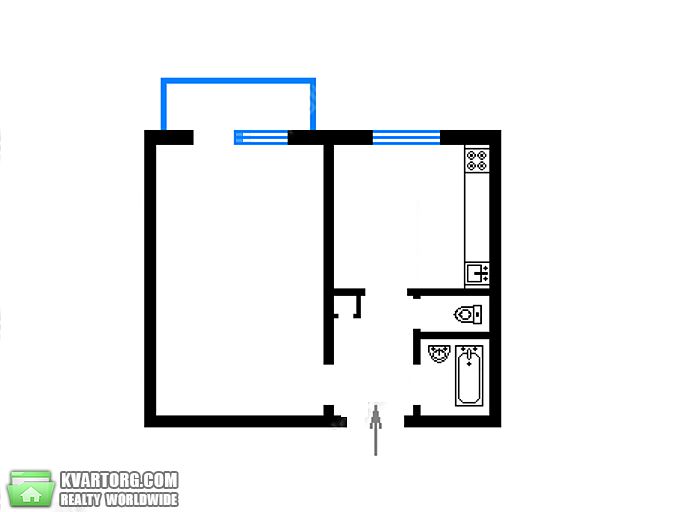Sell 1-room apartment. Киев,  Бориспольская — photo 5