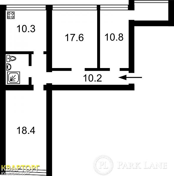 Sell 3-room apartment. Киев,  Дмитриевская — photo 2