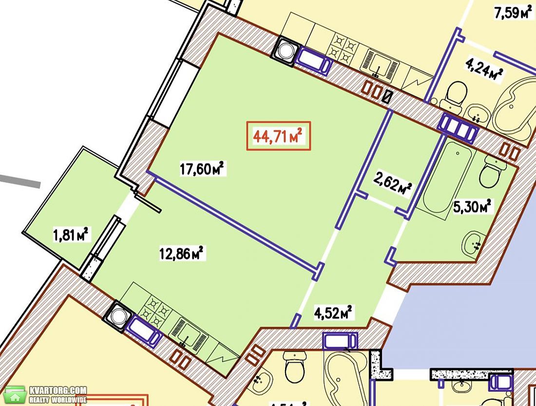 Sell 1-room apartment. Киевская обл., Софіївська Борщагівка — photo 7
