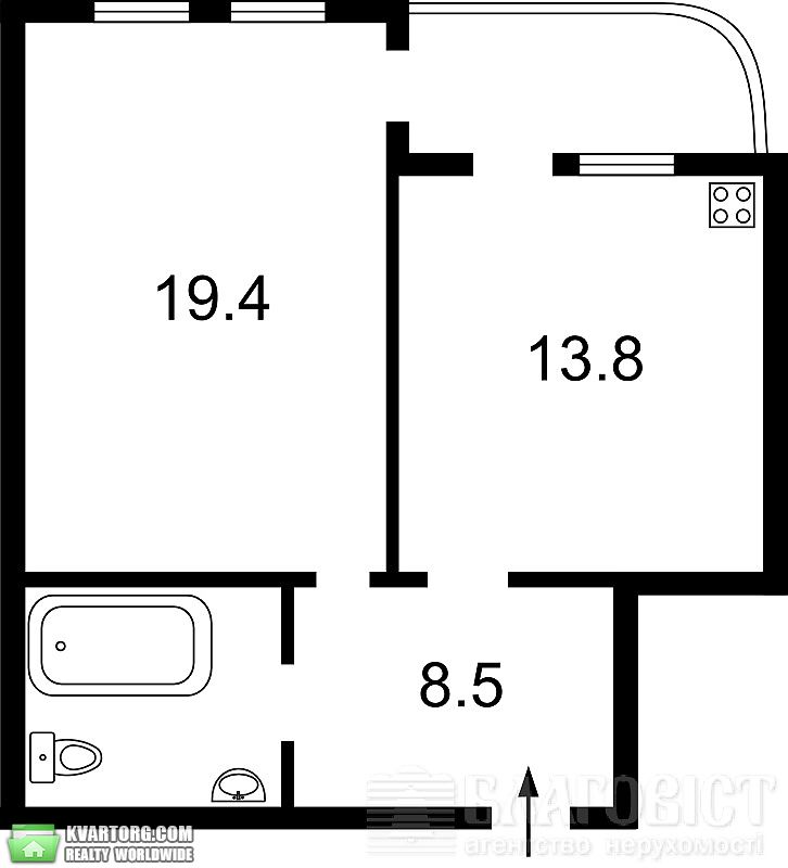 Sell 1-room apartment. Киев, Ахматовой — photo 7
