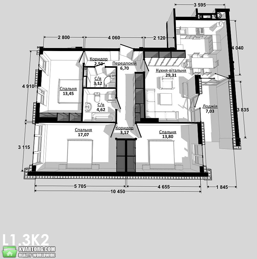 Sell 3-room apartment. Васильков,  Декабристов — photo 2