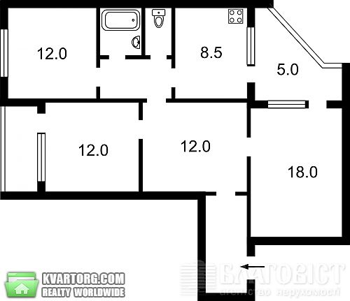 Sell 3-room apartment. Киев, Ушакова — photo 6