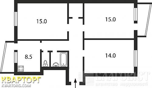 Sell 3-room apartment. Киев,  Героев Сталинграда пр — photo 6