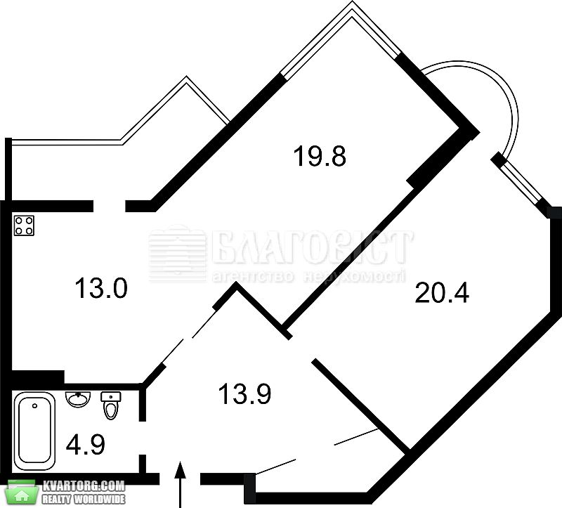 Sell 2-room apartment. Киев,  Барбюса — photo 8