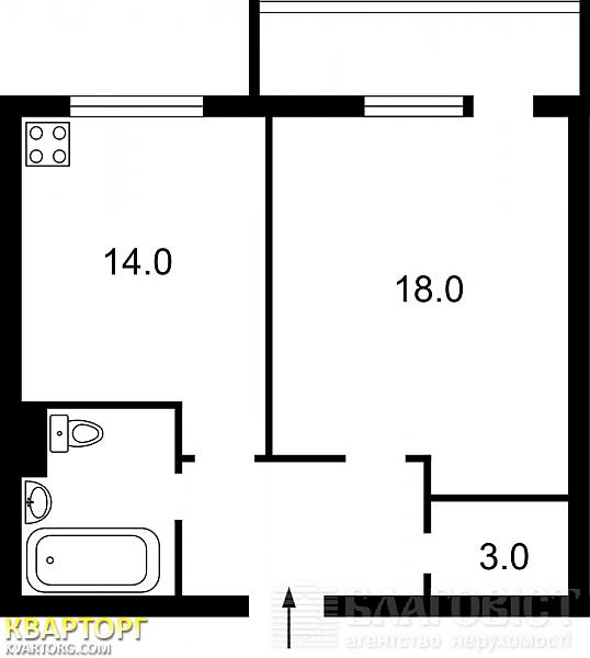 Sell 1-room apartment. Киев,  Драгомирова — photo 3