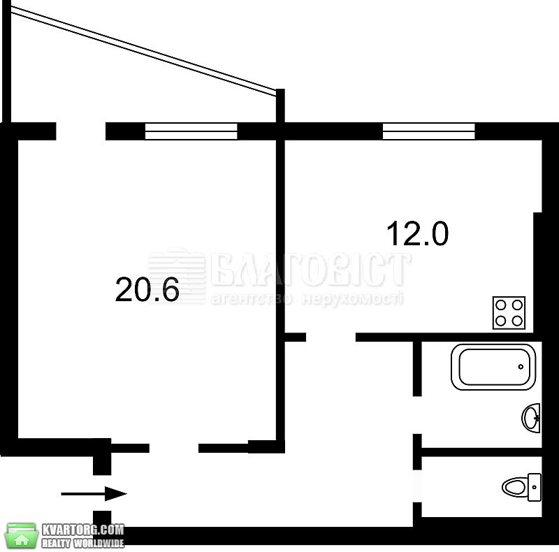 Sell 1-room apartment. Киев,  Гонты — photo 3