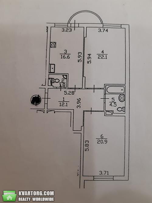 Rent out 2-room apartment. Киев,  Феодосийский пер — photo 2