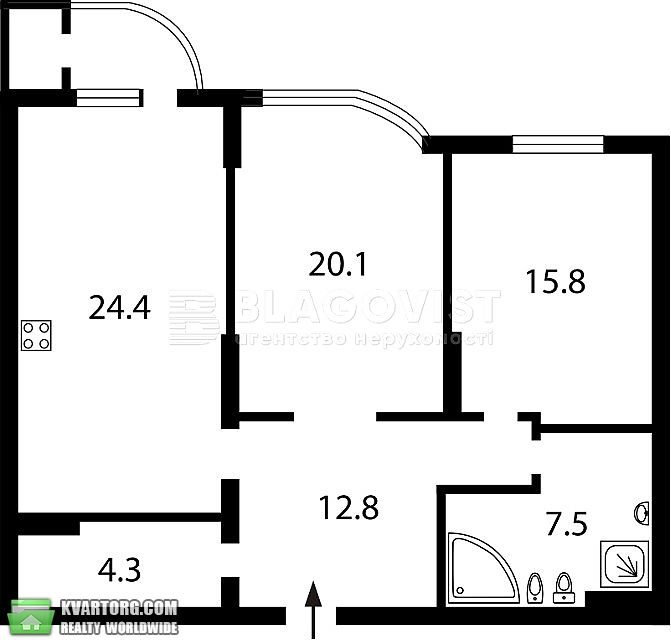 Sell 2-room apartment. Киев,  Лабораторный пер — photo 2