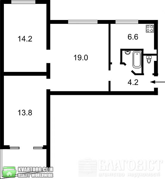 Sell 3-room apartment. Киев, Львовская — photo 8