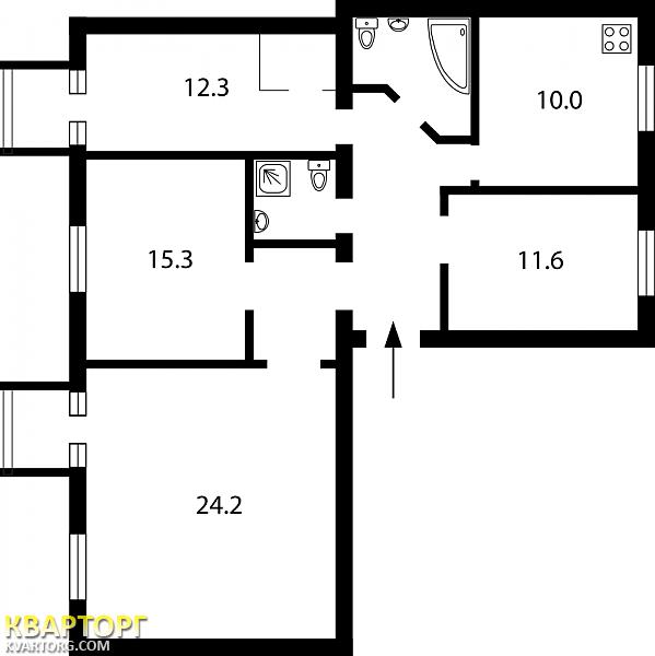 Sell 4-room apartment. Киев,  Тарасовская — photo 2