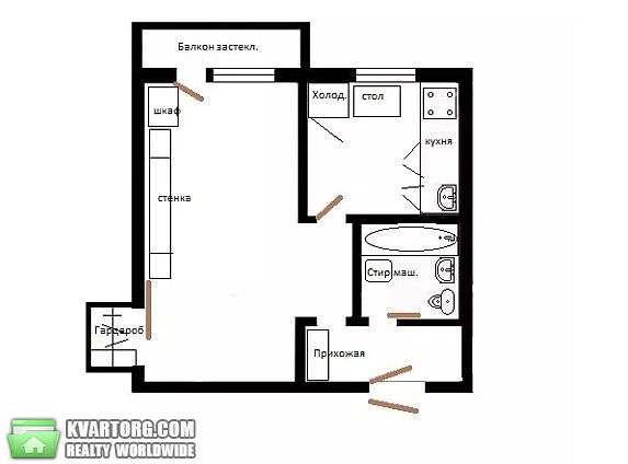 Sell 1-room apartment. Киев, Ушинского — photo 6