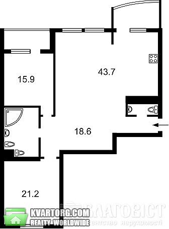 продам 3-комнатную квартиру. Киев,   Ковпака - фото 7