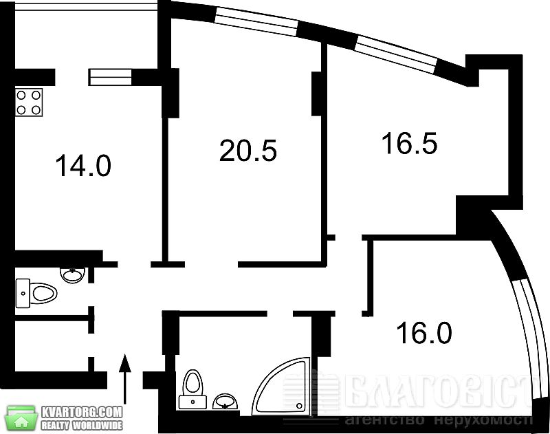 Sell 3-room apartment. Киев,  Победы пр — photo 2