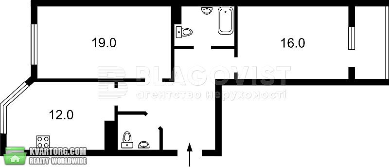 Sell 2-room apartment. Киев, Ломоносова — photo 2