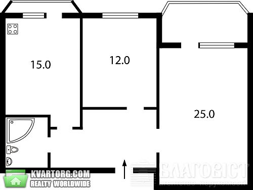 Sell 2-room apartment. Киев, Оболонская наб — photo 2