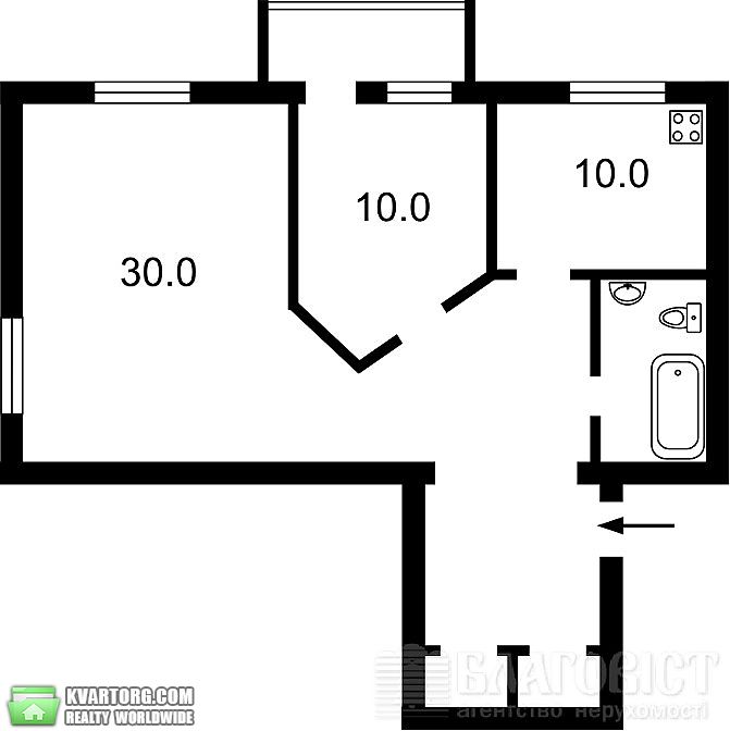 Sell 2-room apartment. Киев,  Бурмистенко — photo 2