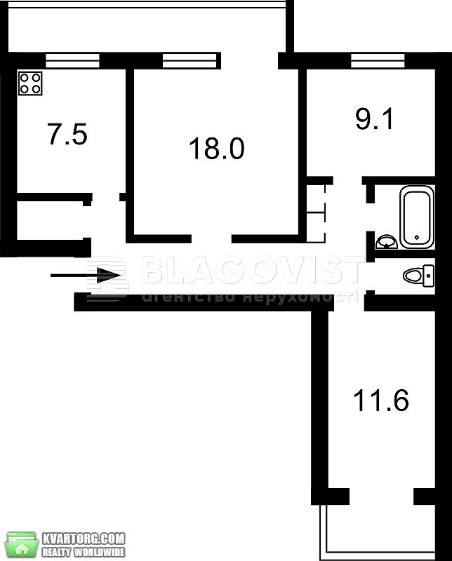 Sell 3-room apartment. Киев,  Большая Китаевская — photo 2