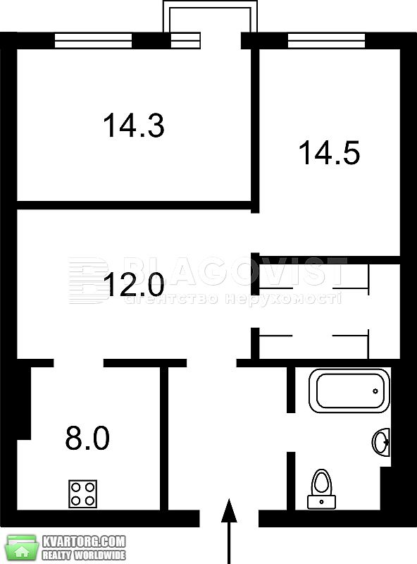 Sell 2-room apartment. Киев, Луценка Дмитра — photo 2