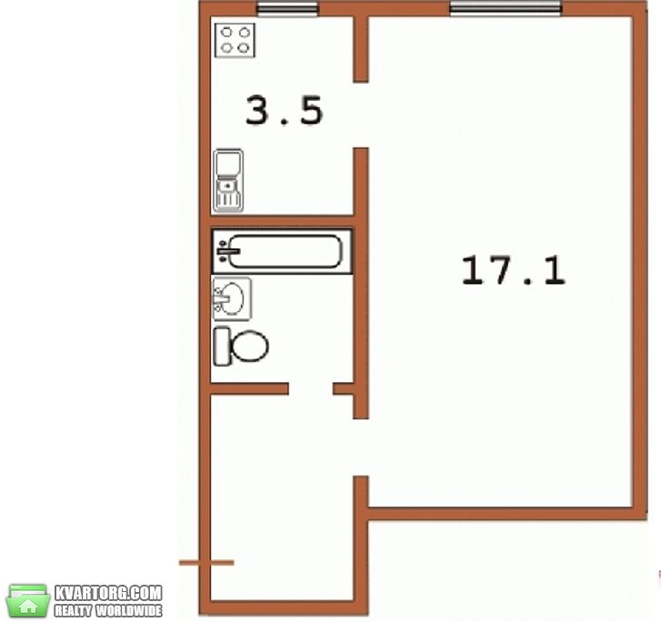 Sell 1-room apartment. Киев,  Семьи Сосниных — photo 2