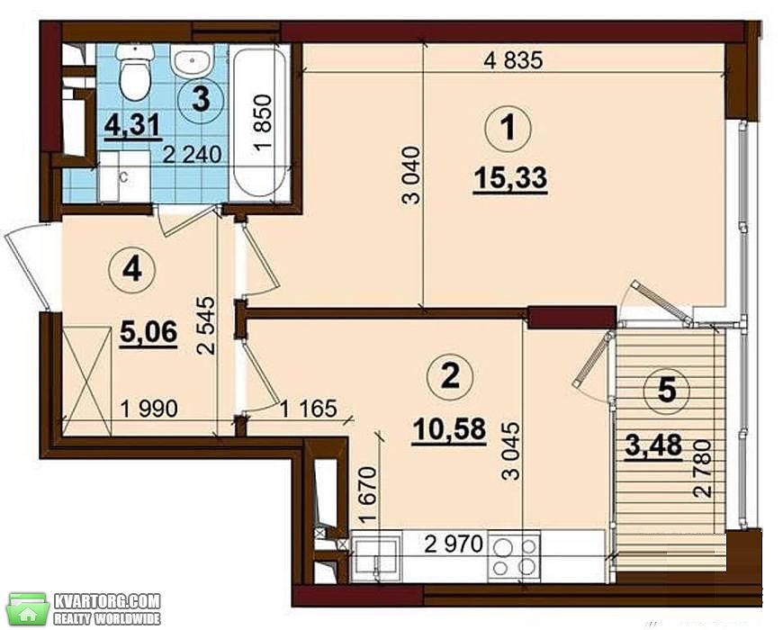 Sell 1-room apartment. Киев,  Правды пр — photo 3