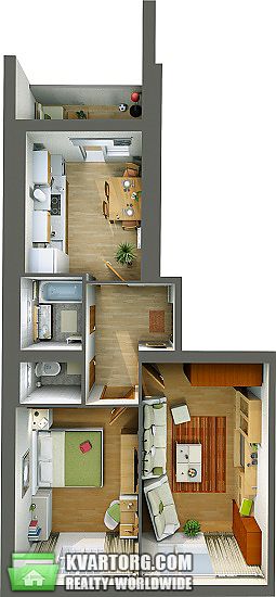 Sell 2-room apartment. Киев, ул. Богдана Хмельницкого — photo 2