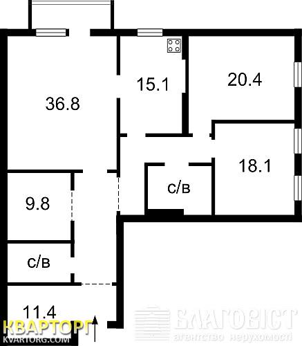 Sell 3-room apartment. Киев,  Гончара — photo 3