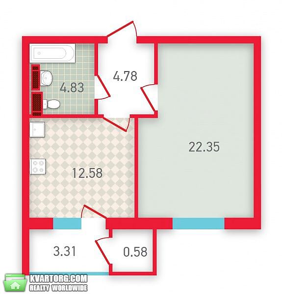 Sell 1-room apartment. Киев,  Новомостицкая — photo 7
