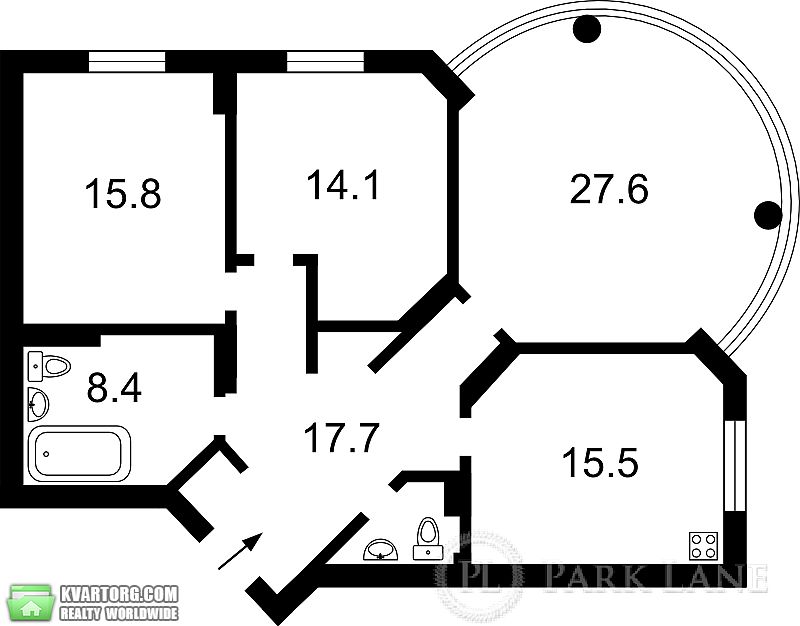 Sell 3-room apartment. Киев,  Черновола — photo 2