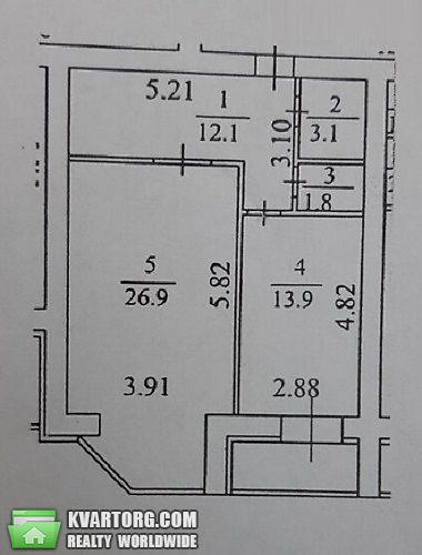 Sell 1-room apartment. Киев,  Ломоносова — photo 3