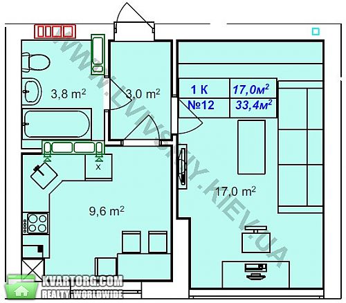 Sell 1-room apartment. Киев, Львовская — photo 1