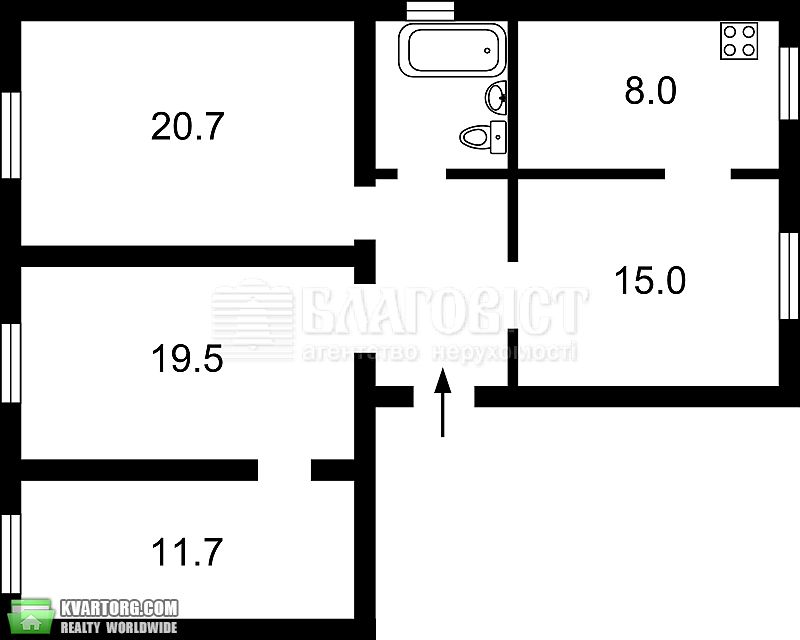 Sell 3-room apartment. Киев,  Гончара — photo 2