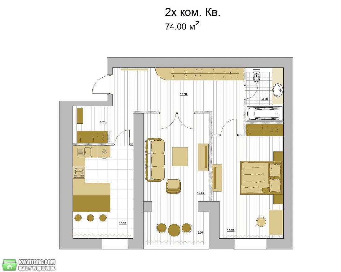 Sell 2-room apartment. Одесса, Старицкого — photo 2