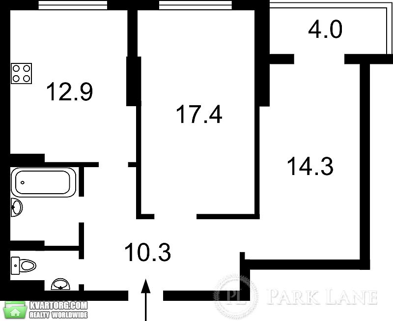Sell 2-room apartment. Киев, Феодосийская — photo 3