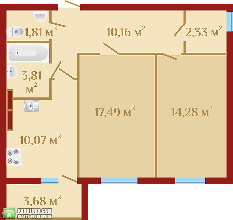Sell 2-room apartment. Киев, Чубинского — photo 1