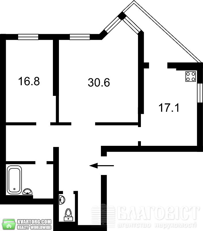 Sell 2-room apartment. Киев,  Саперно-Слободская — photo 2