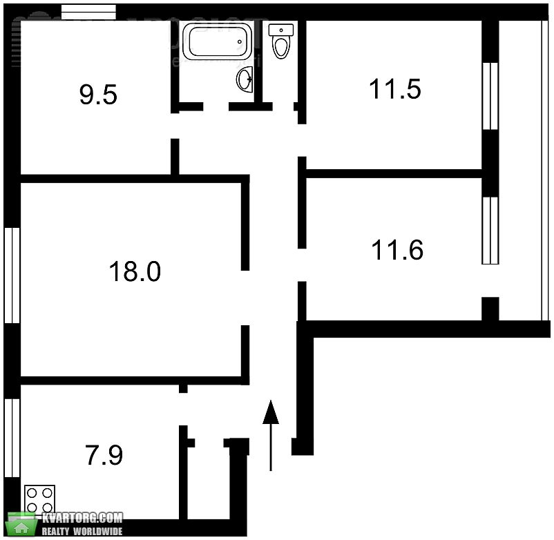 Sell 4-room apartment. Киев,  Феодосийская — photo 8