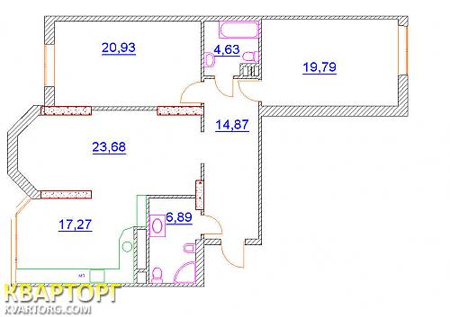 Sell 3-room apartment. Киев,  Белицкая — photo 8