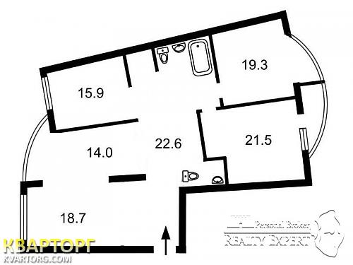 Sell 4-room apartment. Киев,  Днепровская наб — photo 2