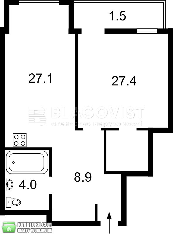 Sell 2-room apartment. Киев, Коновальця Євгенія — photo 1