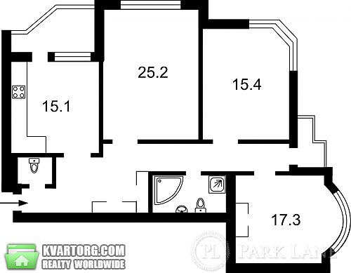Sell 3-room apartment. Киев,  Бажана — photo 2