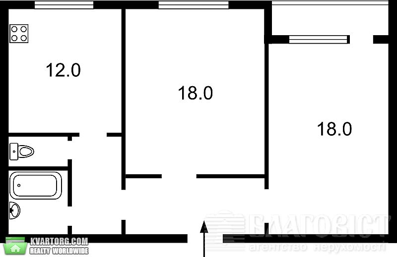 Sell 2-room apartment. Киев, Белицкая — photo 3
