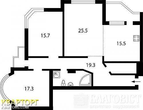 Sell 3-room apartment. Киев, Бажана — photo 6