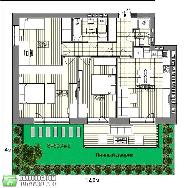 Sell 3-room apartment. Киев, Замковецкая — photo 5